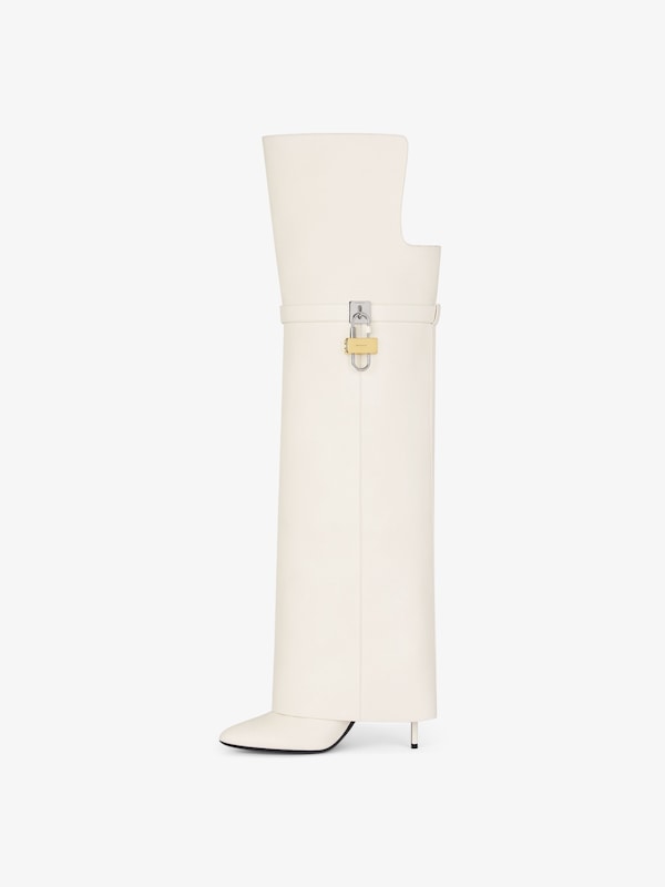 Givenchy Shark Lock Stiletto over-the-knee boots in nappa Rebajas