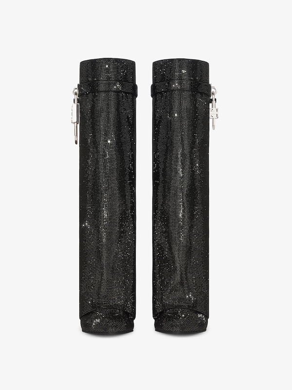 Givenchy Shark Lock boots wide fit in satin with strass Venta caliente