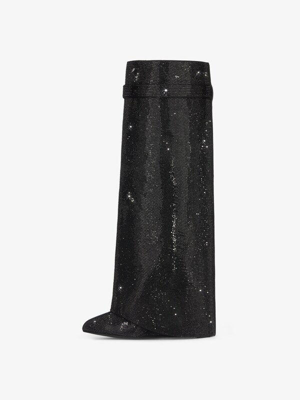 Givenchy Shark Lock boots wide fit in satin with strass Venta caliente