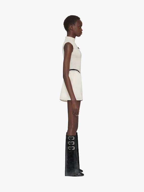 Givenchy Shark Lock Buckles boots in leather Descuento