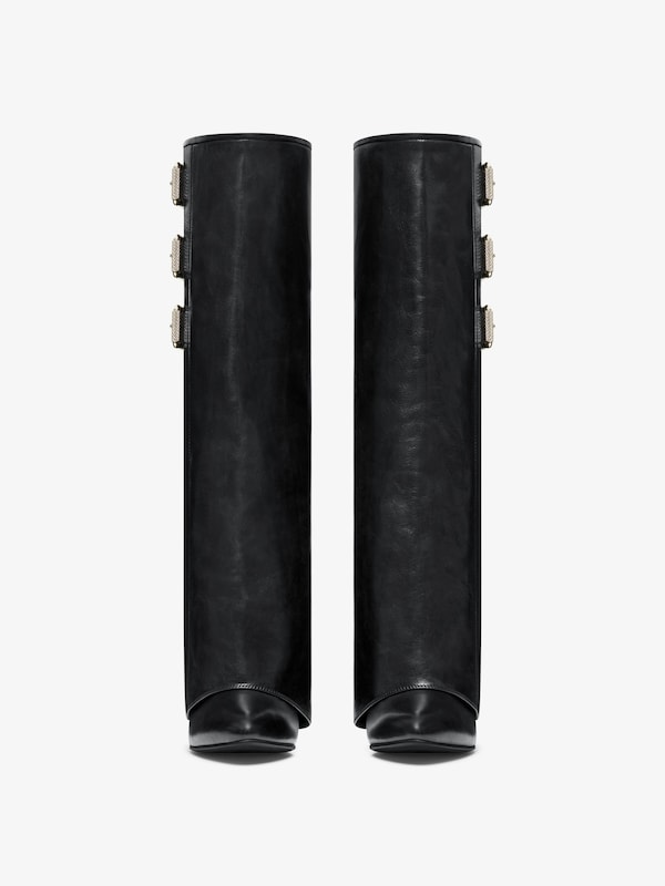 Givenchy Shark Lock Buckles boots in leather Descuento