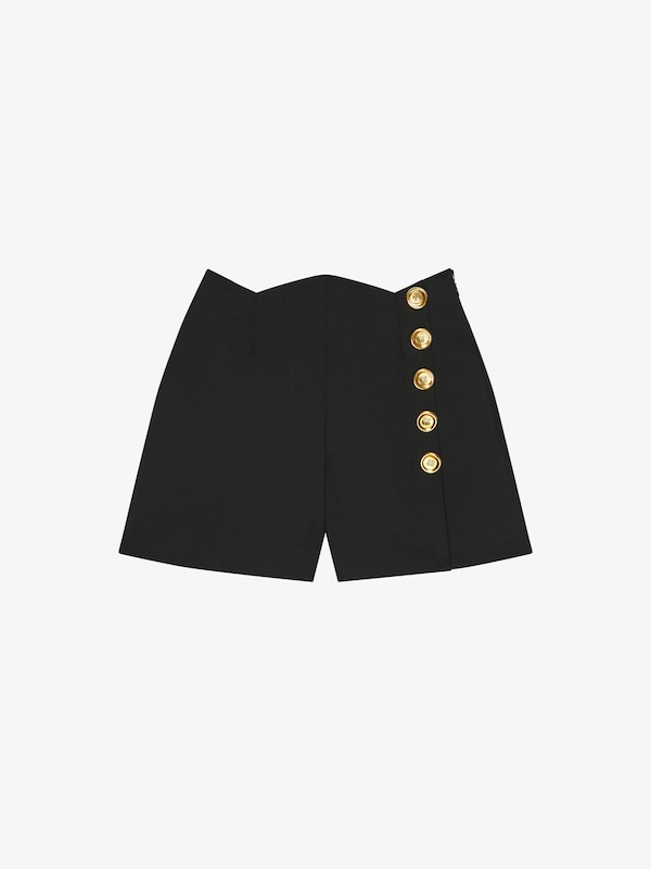 Givenchy Shorts in wool and mohair with buttons Tienda