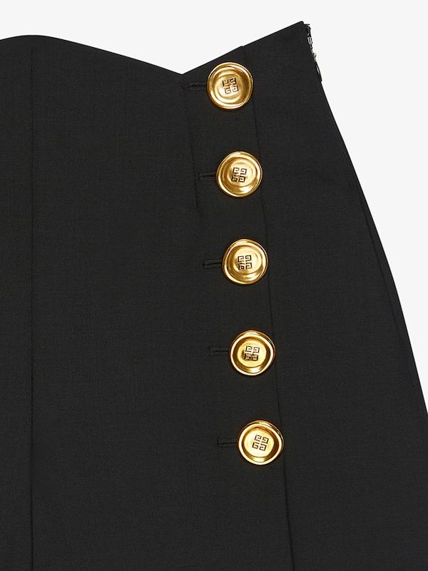 Givenchy Shorts in wool and mohair with buttons Tienda