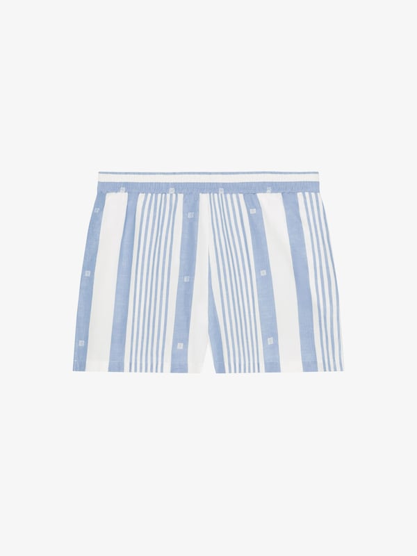 Givenchy Shorts in cotton and linen with 4G stripes Envío gratis