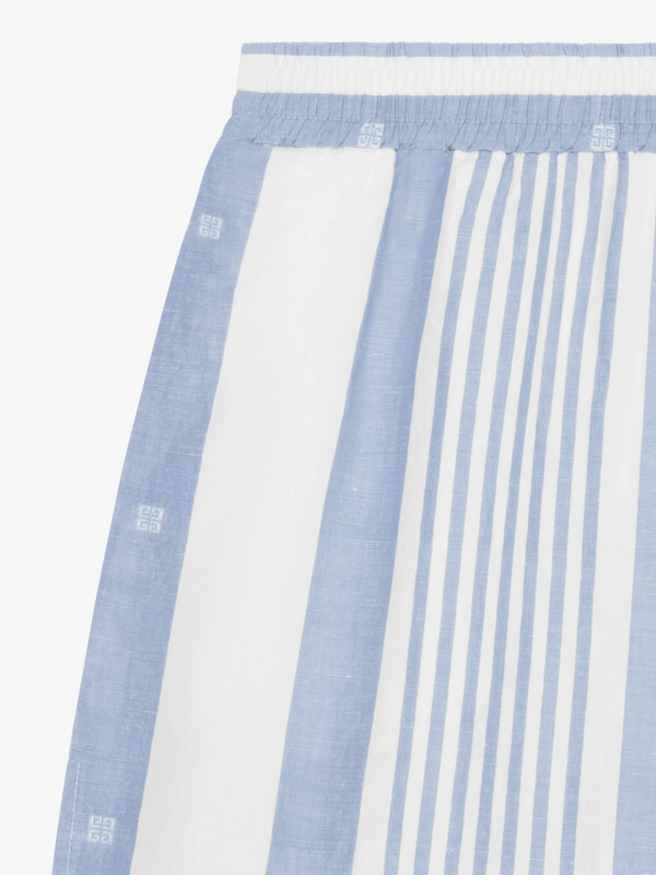 Givenchy Shorts in cotton and linen with 4G stripes Envío gratis