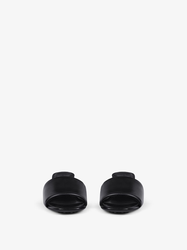 Givenchy G Cube heeled mules in leather Liquidación