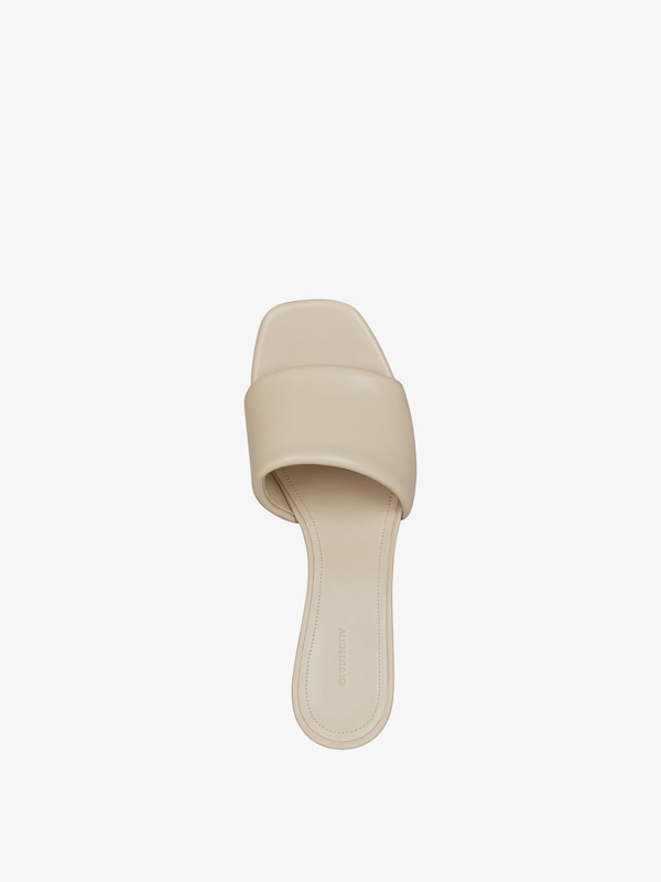 Givenchy G Cube heeled mules in leather Envío internacional gratuito