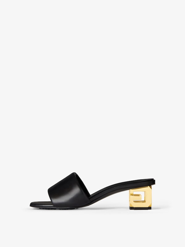 Givenchy G Cube heeled mules in leather Ahorra y exporta