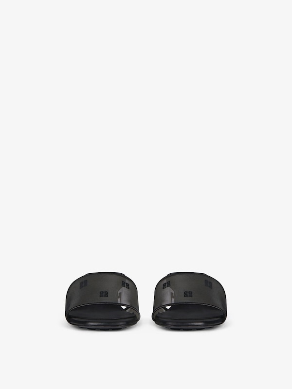 Givenchy G Cube heeled mules in 4G transparent mesh Precios de Black Friday