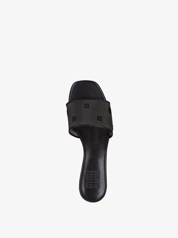 Givenchy G Cube heeled mules in 4G transparent mesh Precios de Black Friday