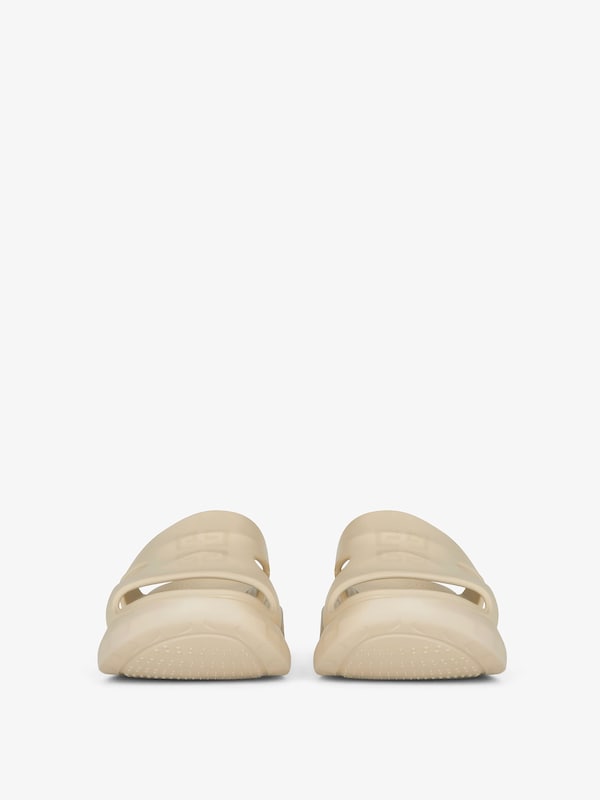 Givenchy Marshmallow flat mules in rubber Libre de impuestos