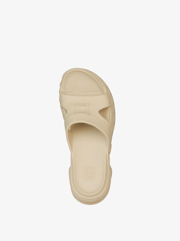 Givenchy Marshmallow flat mules in rubber Libre de impuestos