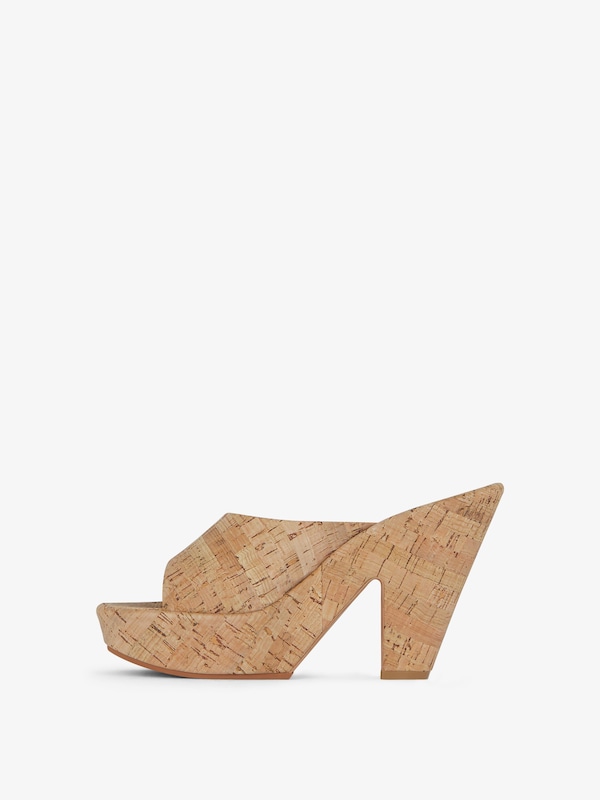 Givenchy 4G Doll wedge mules in cork Oferta exclusiva