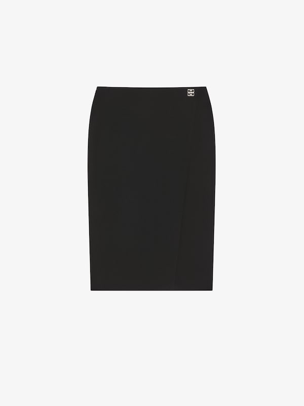 Givenchy Skirt in wool with 4G Liquid detail Descuento por venta flash