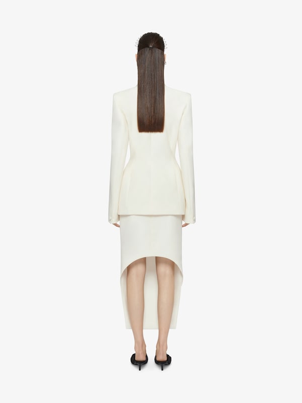 Givenchy Asymmetric skirt in wool and mohair Ofertas de temporada