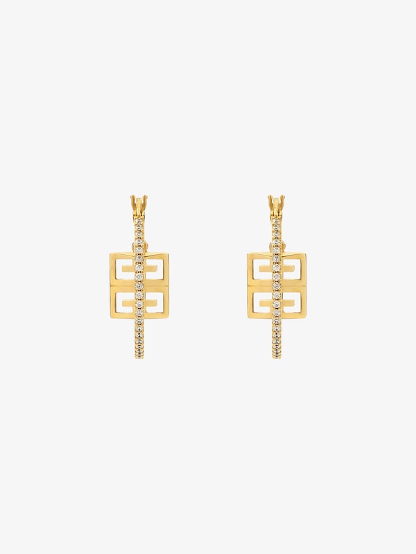 Givenchy 4G earrings in metal with crystals Devoluciones gratuitas