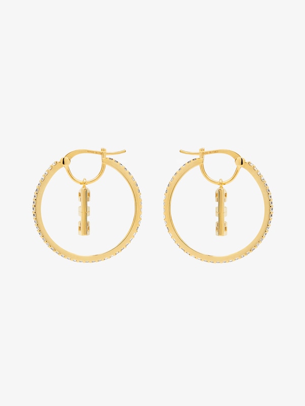 Givenchy 4G earrings in metal with crystals Devoluciones gratuitas