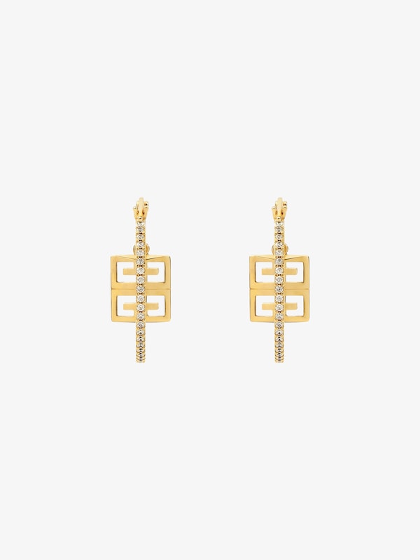 Givenchy 4G earrings in metal with crystals Devoluciones gratuitas