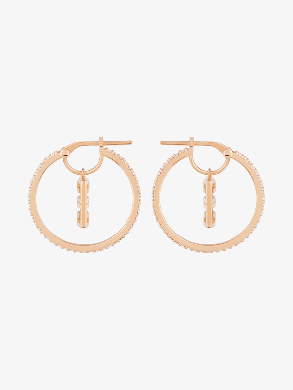 Givenchy 4G earrings in metal with crystals En línea