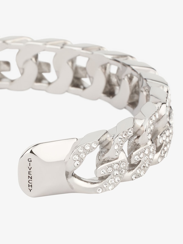 Givenchy G Chain bracelet in metal with crystals Rebajas