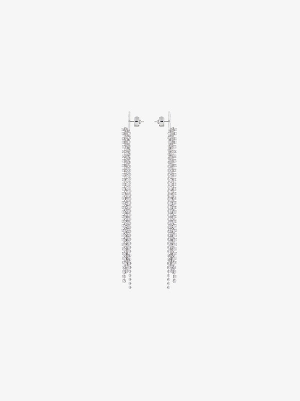 Givenchy 4G Liquid earrings in metal with crystals Los más vendidos