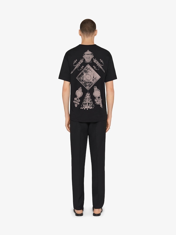 Givenchy T-shirt in cotton with Hubert objects print Último día
