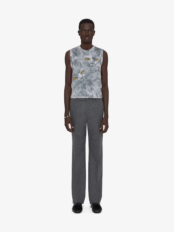 Givenchy Printed cat tank top in cotton
