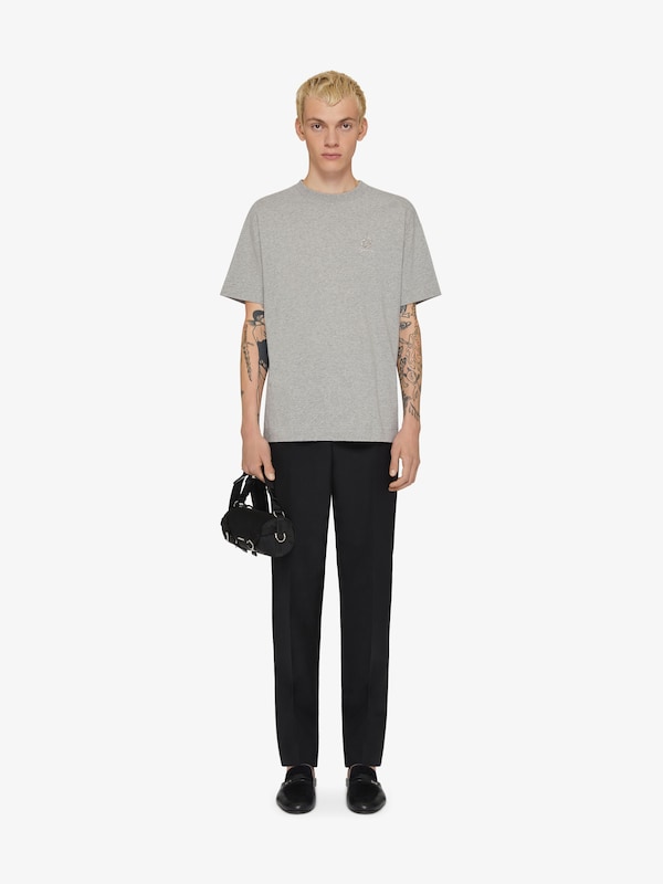 Givenchy T-shirt in cotton with crystals and 4G detail