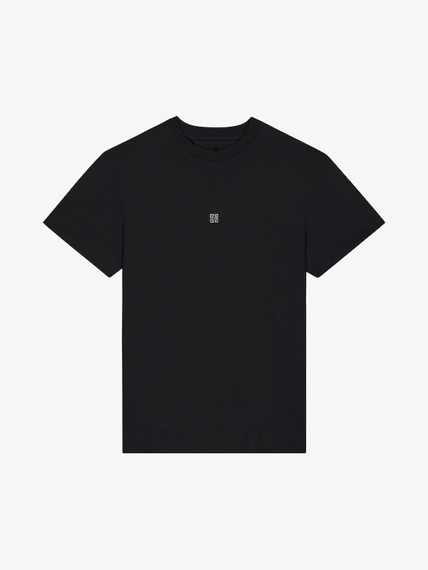 Givenchy Slim fit t-shirt in cotton with 4G detail Superdescuento