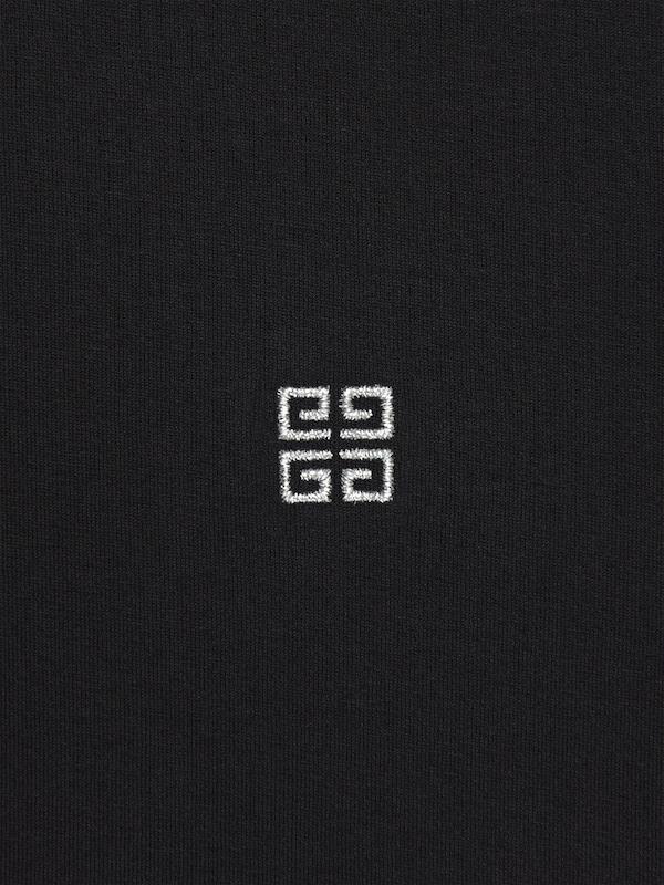 Givenchy Slim fit t-shirt in cotton with 4G detail Superdescuento
