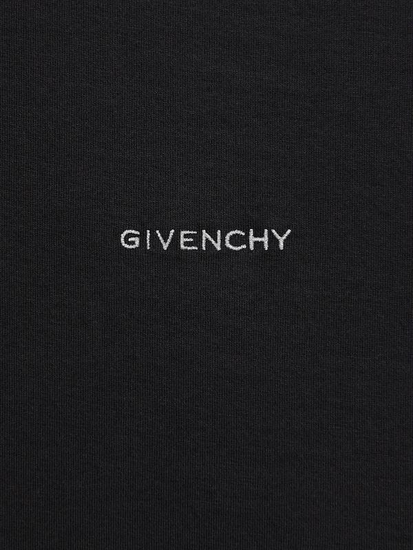 Givenchy Slim fit t-shirt in cotton with 4G detail Superdescuento
