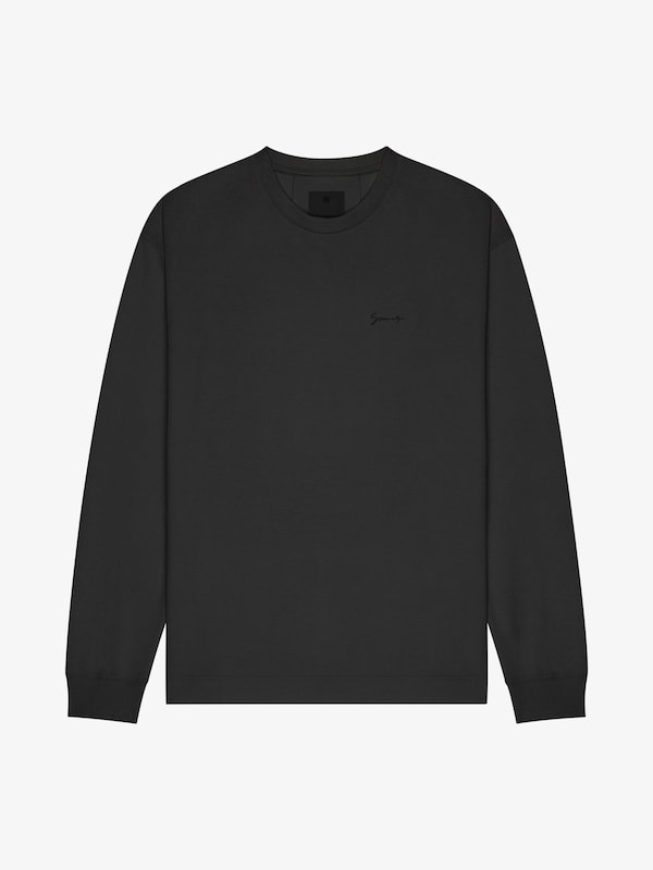 Givenchy T-shirt in cotton with GIVENCHY signature Tienda de fábrica