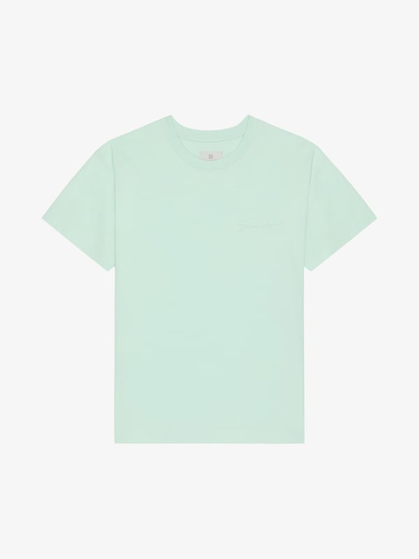 Givenchy T-shirt in cotton with GIVENCHY signature En oferta