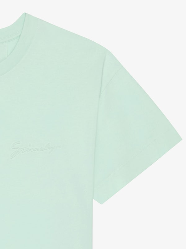 Givenchy T-shirt in cotton with GIVENCHY signature En oferta
