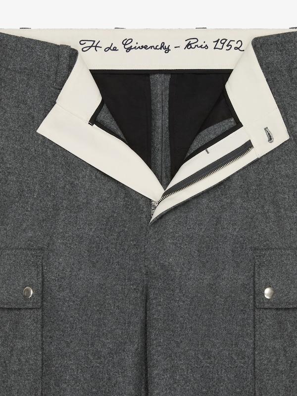 Givenchy Cargo pants in wool Ofertas de temporada