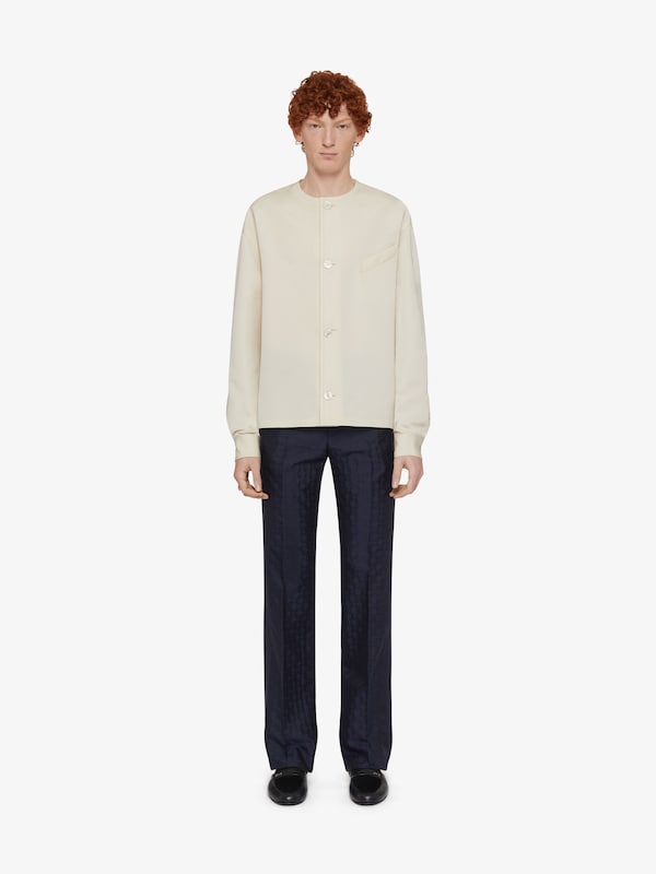 Givenchy Slim fit pants in monogram 72 wool and silk Precio ultrabajo