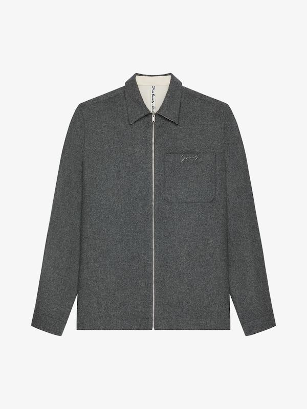 Givenchy Zipped shirt in wool Gran oferta
