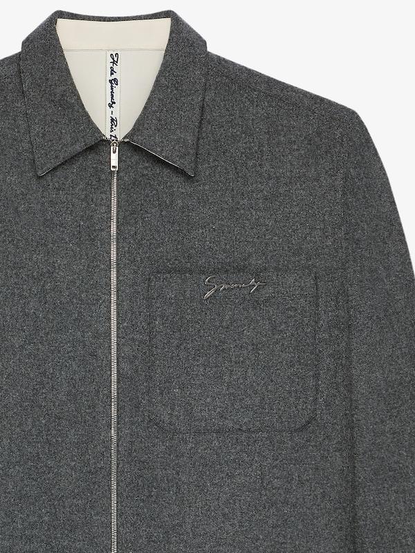 Givenchy Zipped shirt in wool Gran oferta