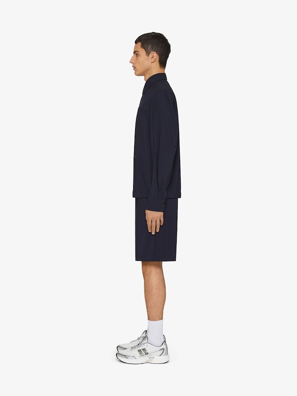 Givenchy Overshirt in wool poplin with 4G detail Rebajas online