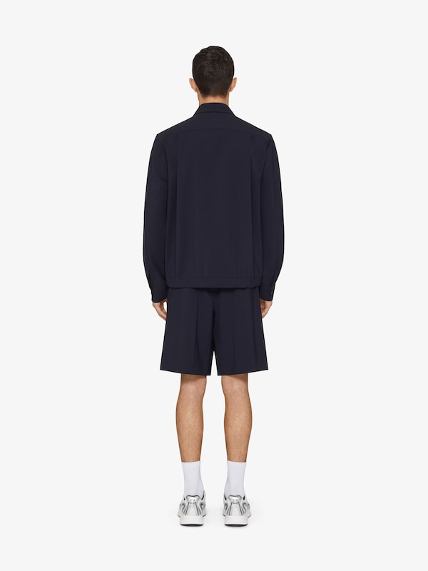 Givenchy Overshirt in wool poplin with 4G detail Rebajas online