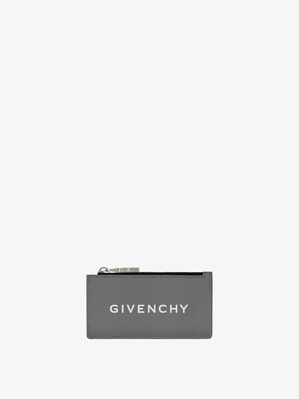 Givenchy GIVENCHY zipped card holder in 4G leather Última moda
