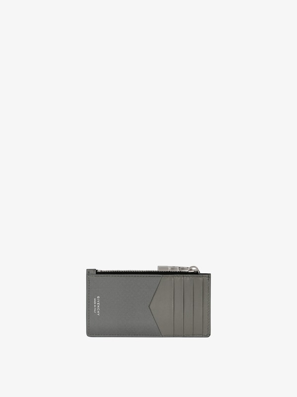 Givenchy GIVENCHY zipped card holder in 4G leather Última moda
