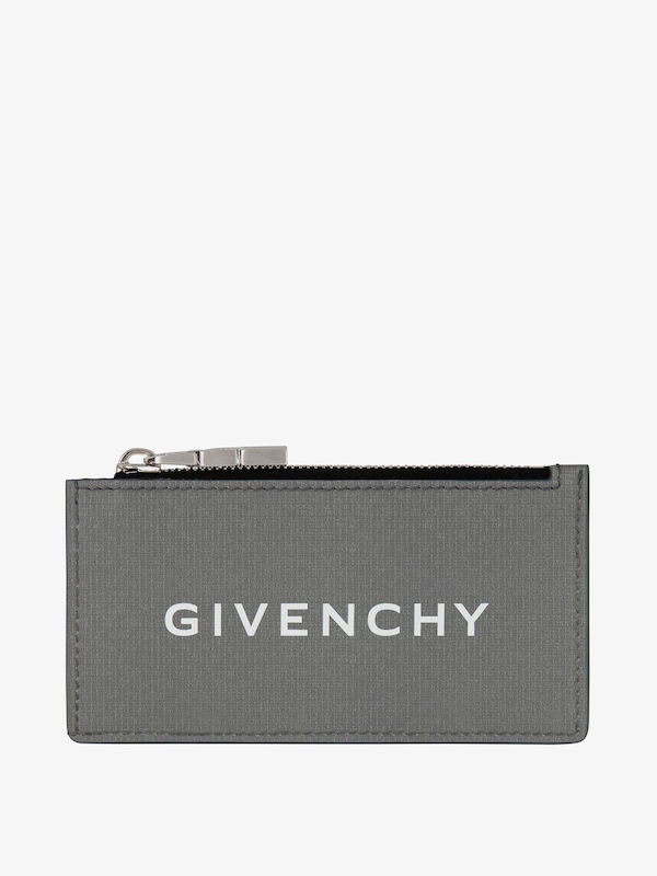 Givenchy GIVENCHY zipped card holder in 4G leather Última moda