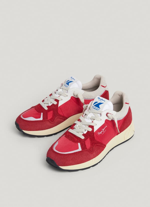 Pepe Jeans zapatillas con detalles en ante - marlon COMPRAR AHORA