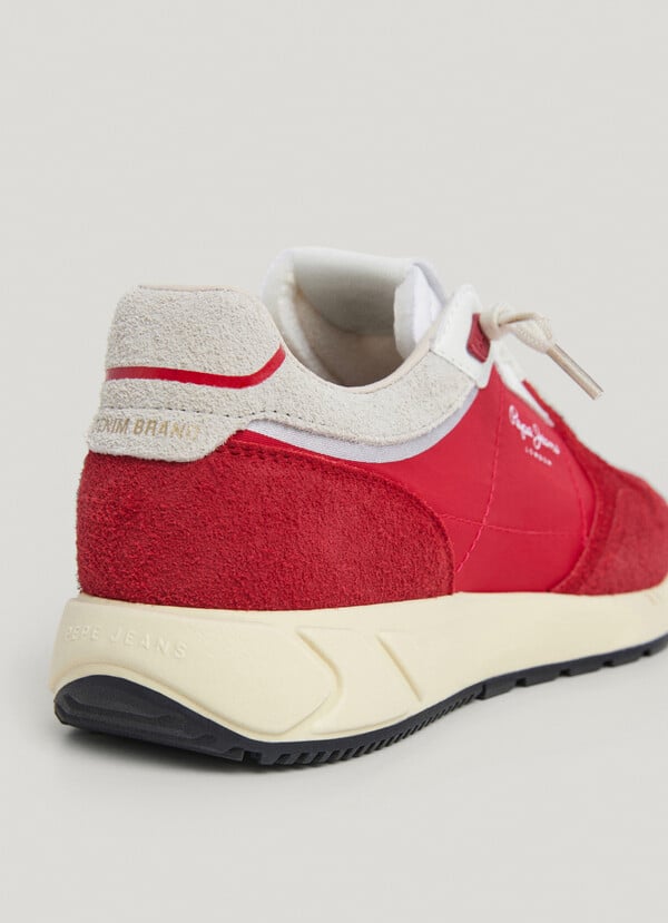 Pepe Jeans zapatillas con detalles en ante - marlon COMPRAR AHORA