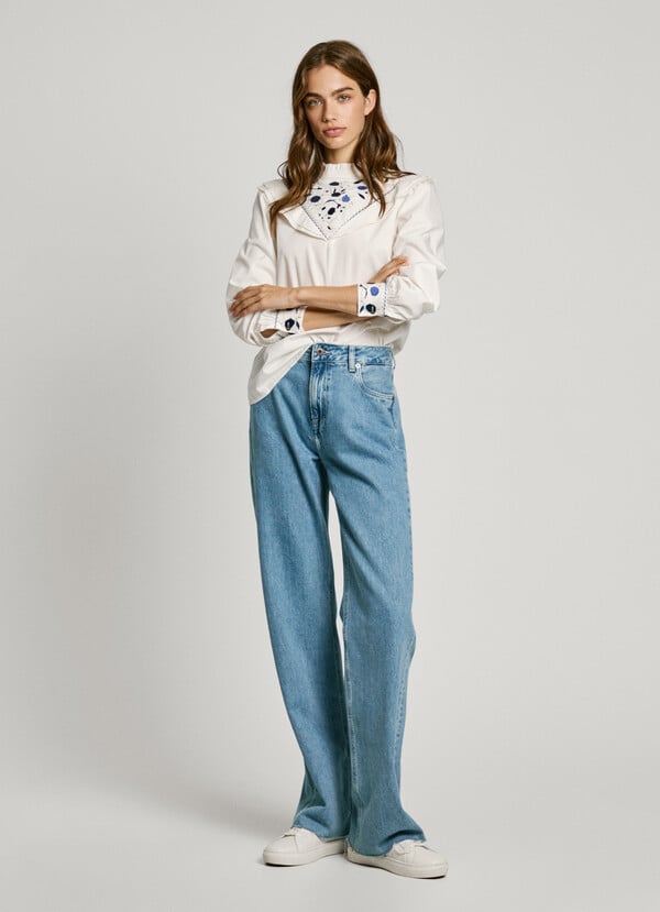 Pepe Jeans jeans fit loose y tiro alto - hazel