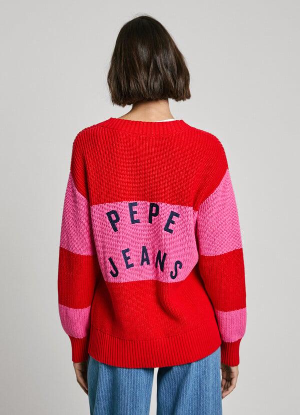 Pepe Jeans cárdigan rayas cuello pico Solo hoy