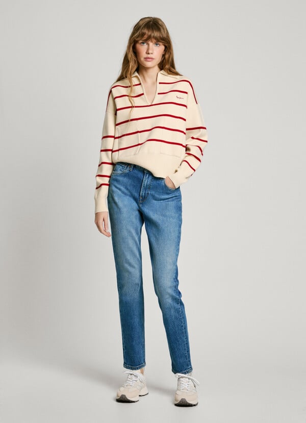 Pepe Jeans jersey de punto cuello polo Oferta especial de fábrica