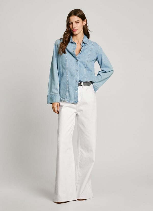 Pepe Jeans camisa denim fit slim Promoción trimestral
