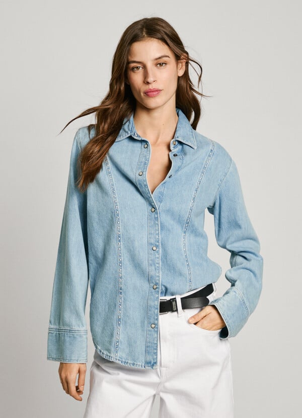 Pepe Jeans camisa denim fit slim Promoción trimestral